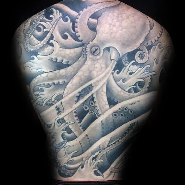 30 Octopus Back Tattoo Designs For Men - Underwater Ink Ideas