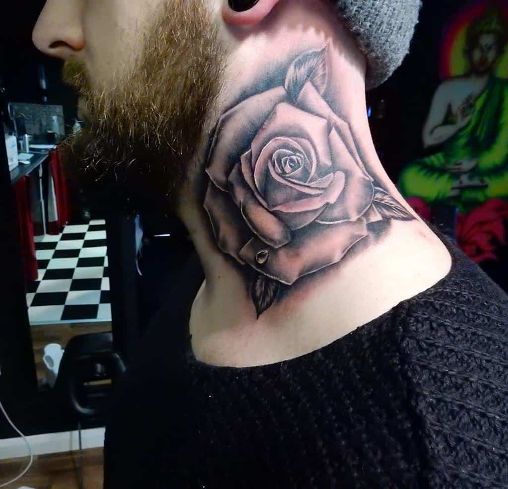 shaded rose neck tattoos critical_ink_tattoostudioleeds