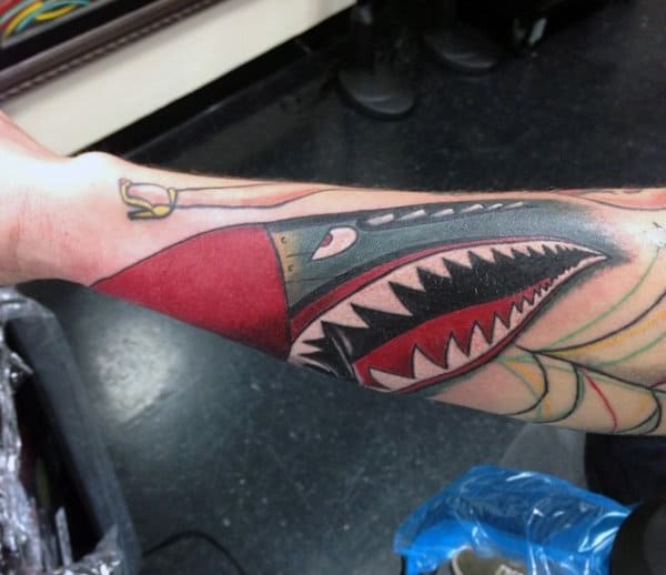 Shark Fin Tattoo For Men