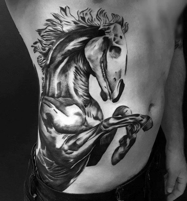Sharp Horse Male Tattoo Ideas