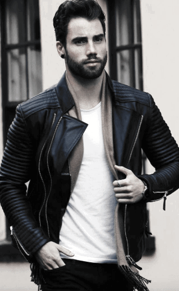 Sharp How To Wear A Leather Jacket Mens Black Leather Jacket Outfits Styles Tan Scarf White T Shirt