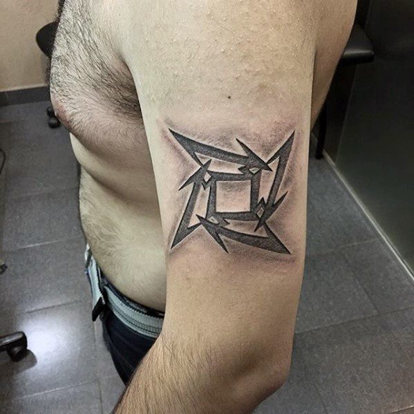 Sharp Metallica Male Tattoo Ideas
