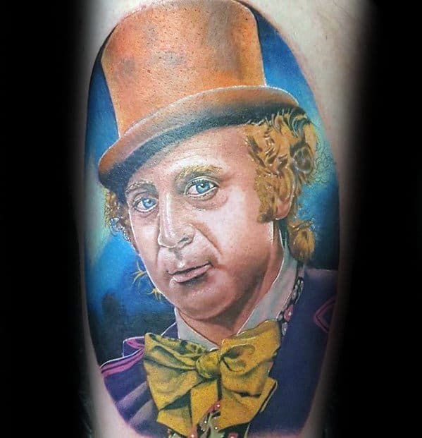 Sharp Willy Wonka Male Tattoo Ideas