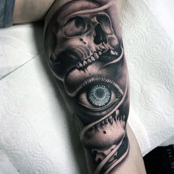 Lost City Tattoo  boof tattooer skull eye rose tattoo