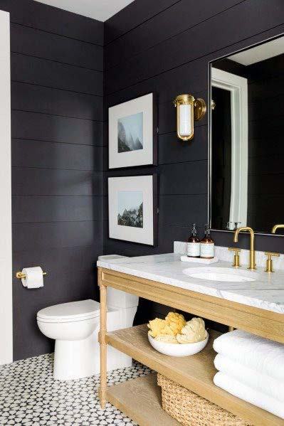 Shiplap Bathroom Home Ideas Navy Blue