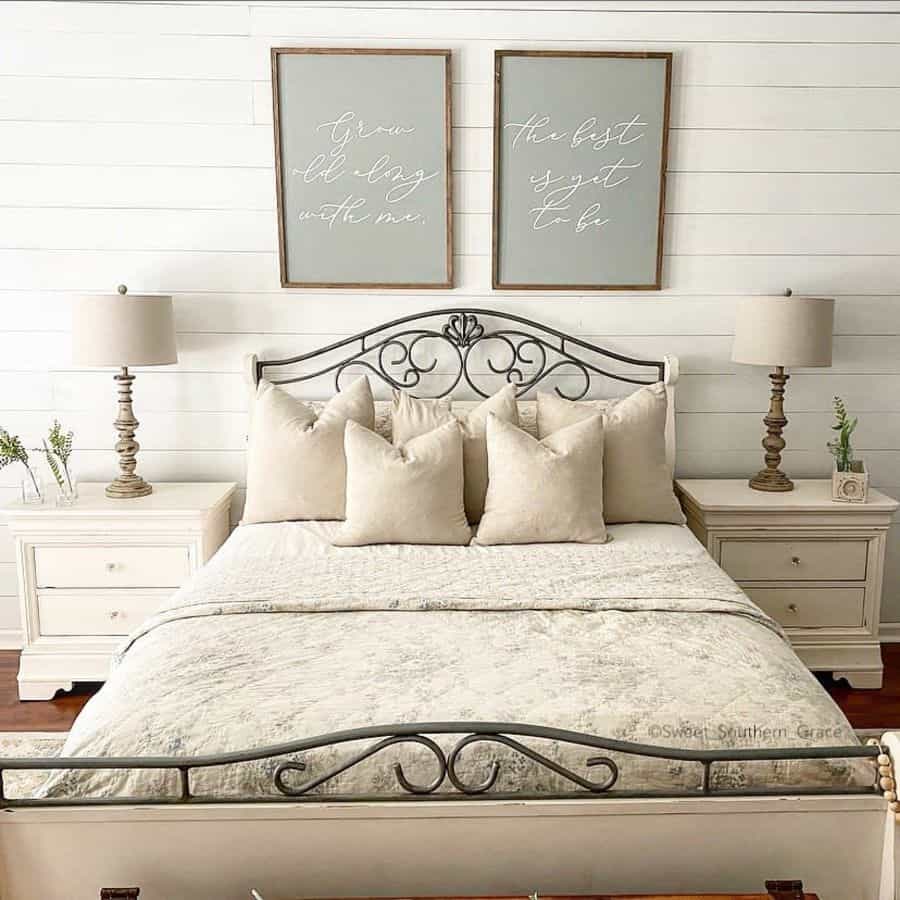 shiplap walls white bedroom ideas sweet_southern_grace