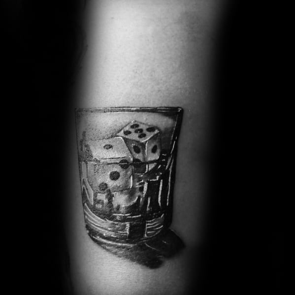 30 Shot Glass Tattoo Ideas For Men