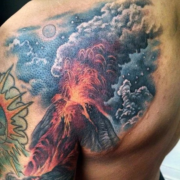 Volcano Tattoo  TattManiaTattMania