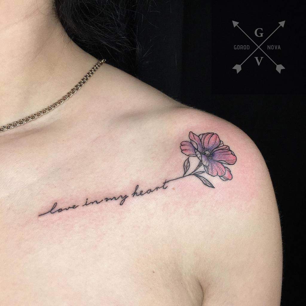 Shoulder Jasmine Flower Tattoos Gorod Nova