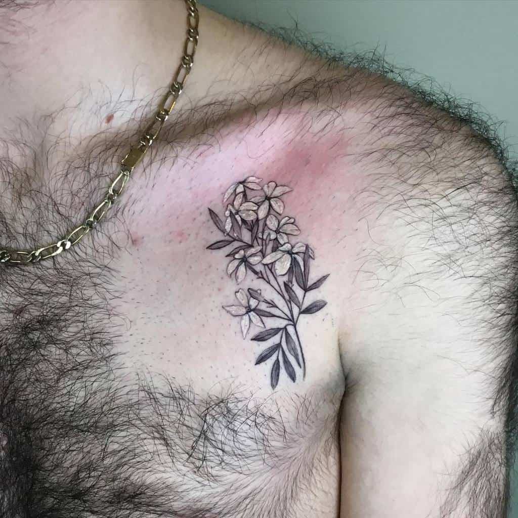 Shoulder Jasmine Flower Tattoos Lovatattooer