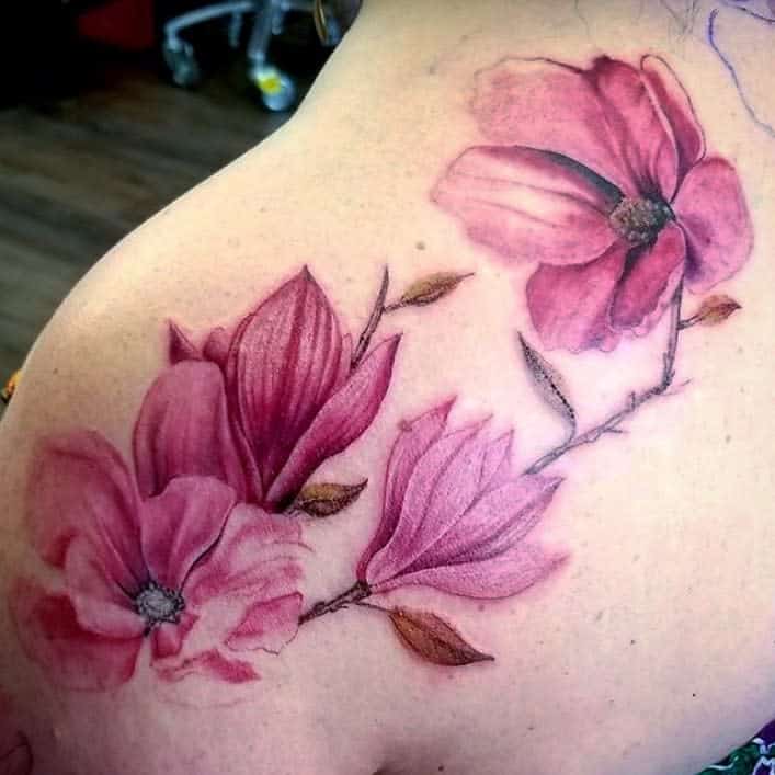 shoulder magnolia tattoos caitlin.curtis.33