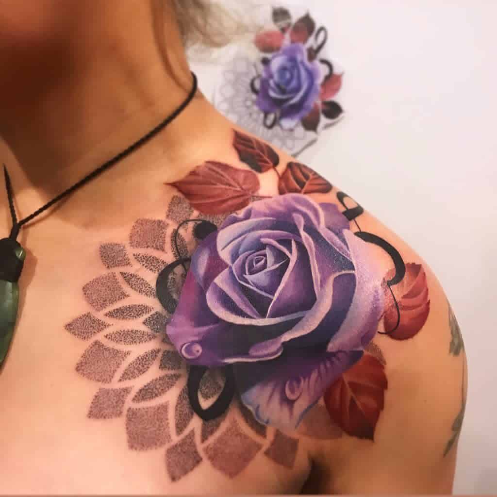 shoulder purple rose tattoos lacuna_tattoo_arts