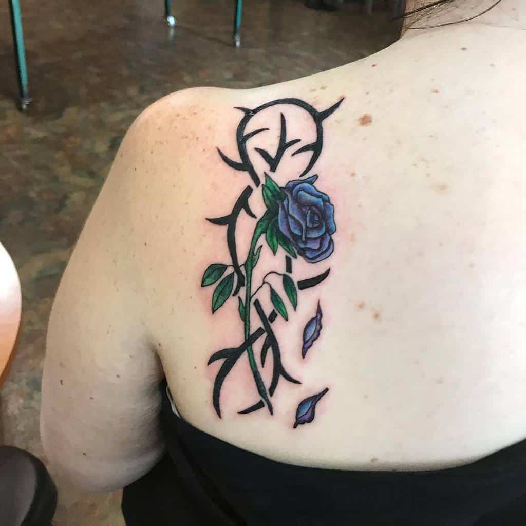 shoulder tribal rose tattoos biddy_tattoo