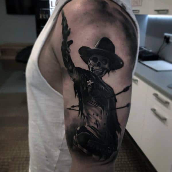 Sick Guys Cowboy Hat Themed Tattoos