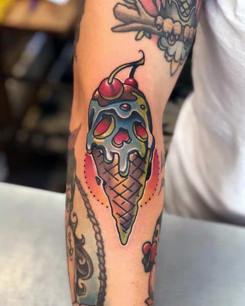 The Meaning Of The Ice Cream Tattoo One Of The Most Popular Candy Designs