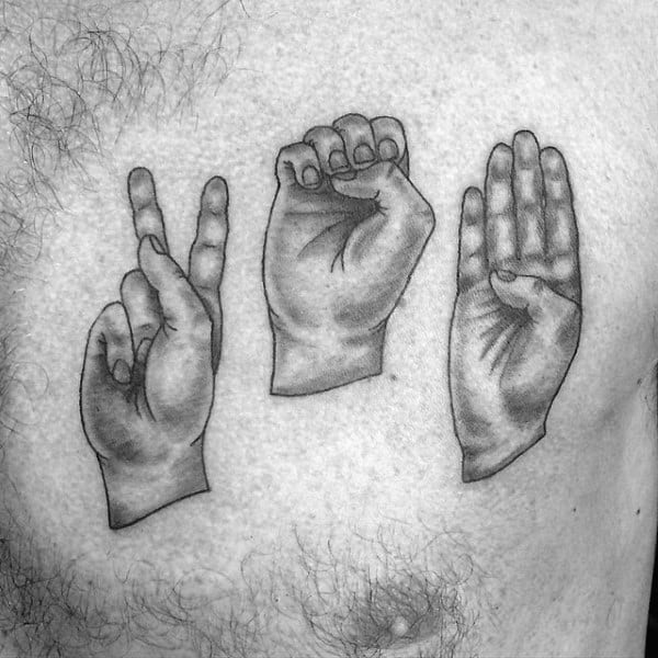 10 Incredible Sign Language Tattoos  Tattoodo