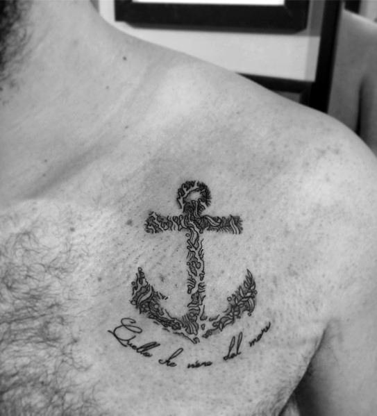 Simple Anchor Tattoo Inspiration For Men