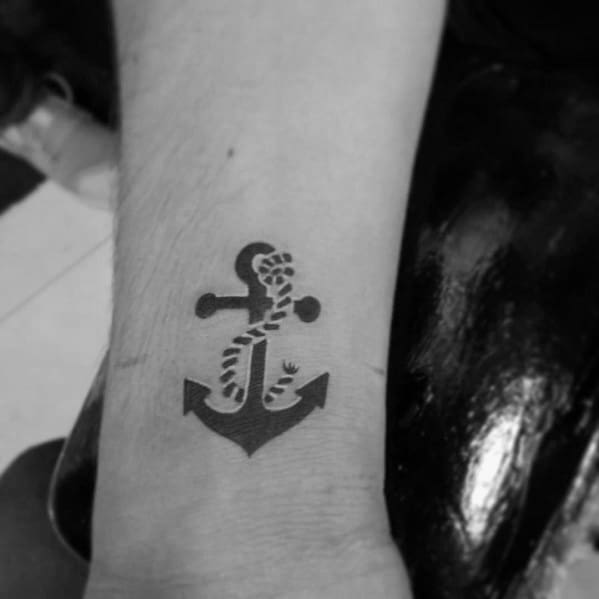 Simple Anchor Themed Tattoo Ideas For Men