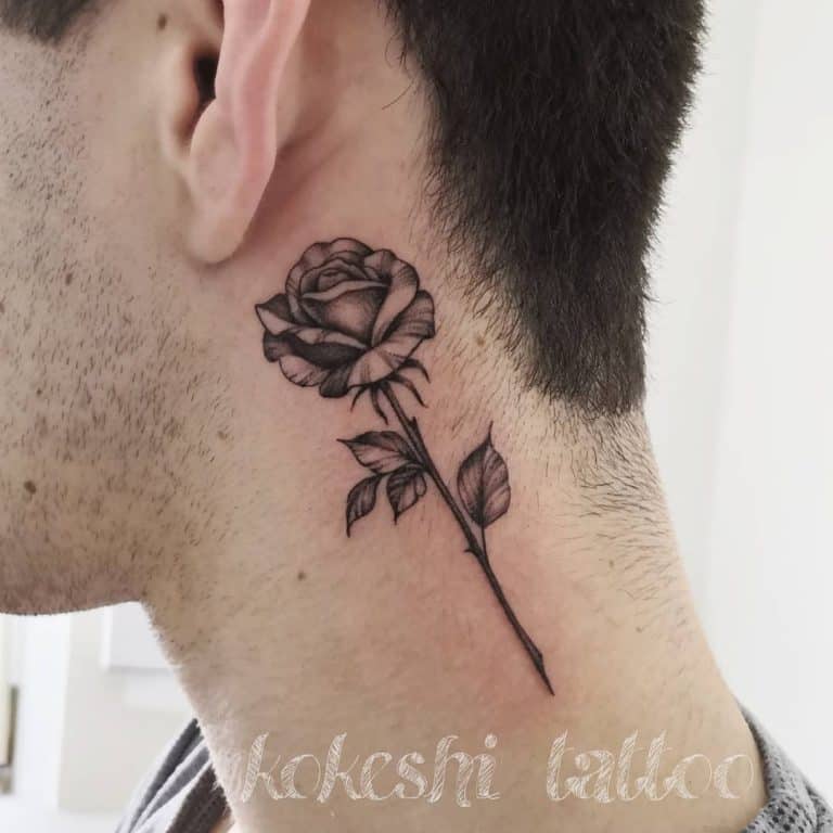 61 Amazing Black and White Rose Tattoo Ideas