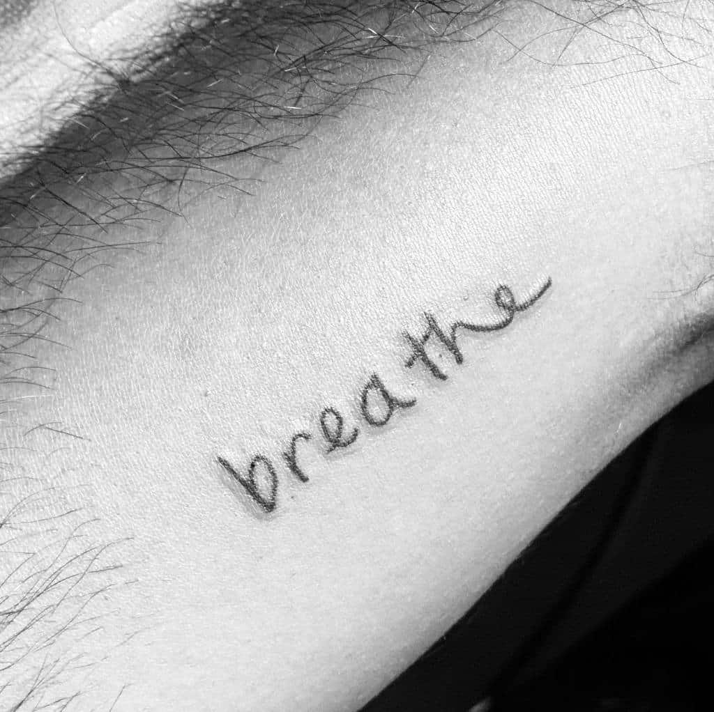 simple breathe tattoos vintagetattoola