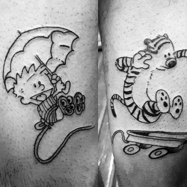 Calvin and Hobbes Tattoos  Tattoo Ideas Artists and Models