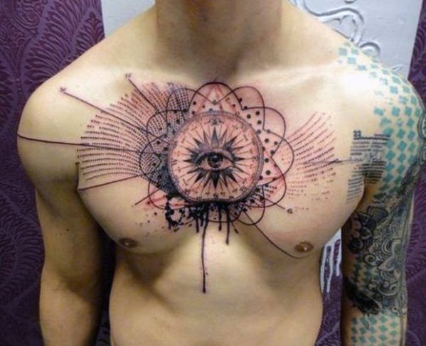 Simple Chest Tattoos For Men