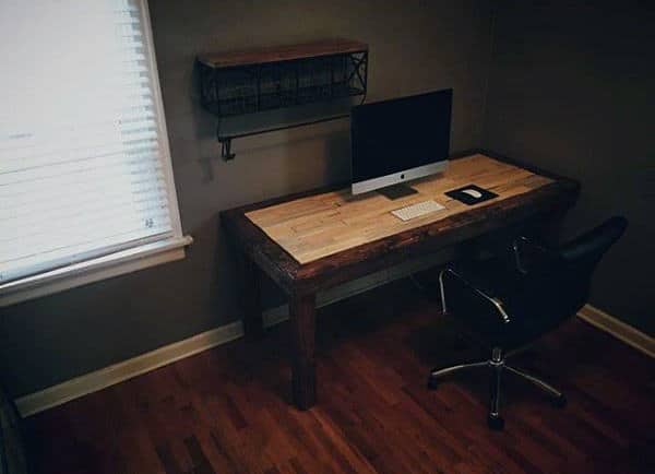 natural wooden desk 