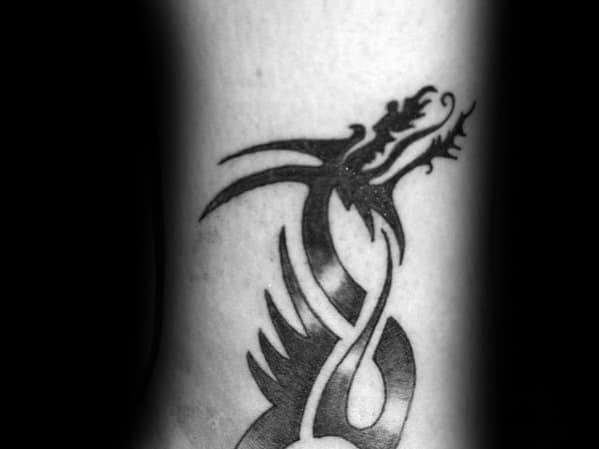 Simple Dragon Mens Tattoo Designs On Forearm