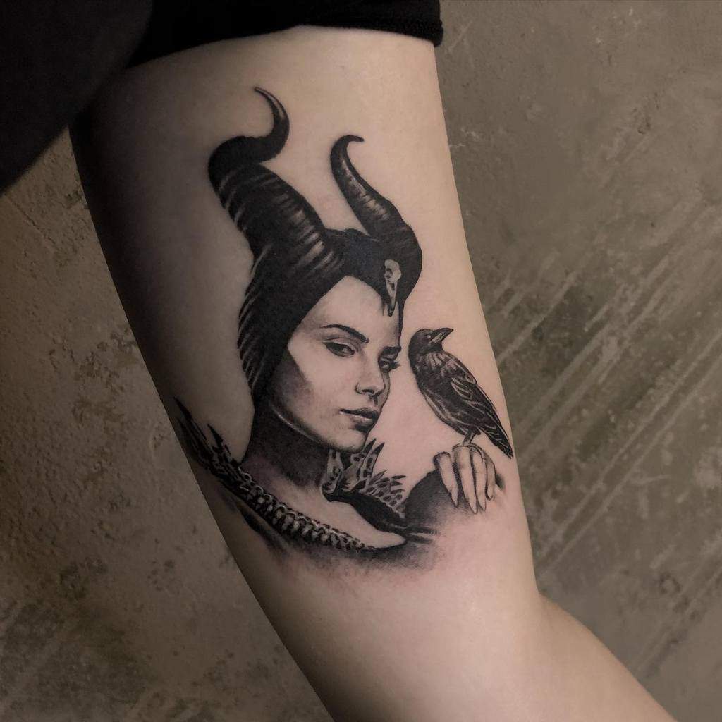 Simple Maleficent Tattoos Markotasevski Tattoo