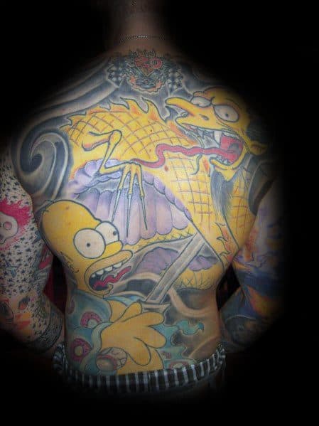 Simpsons Tattoos For Gentlemen