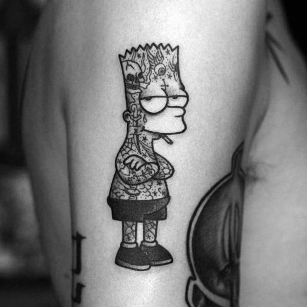 Simpsons Themed Tattoo Design Inspiration