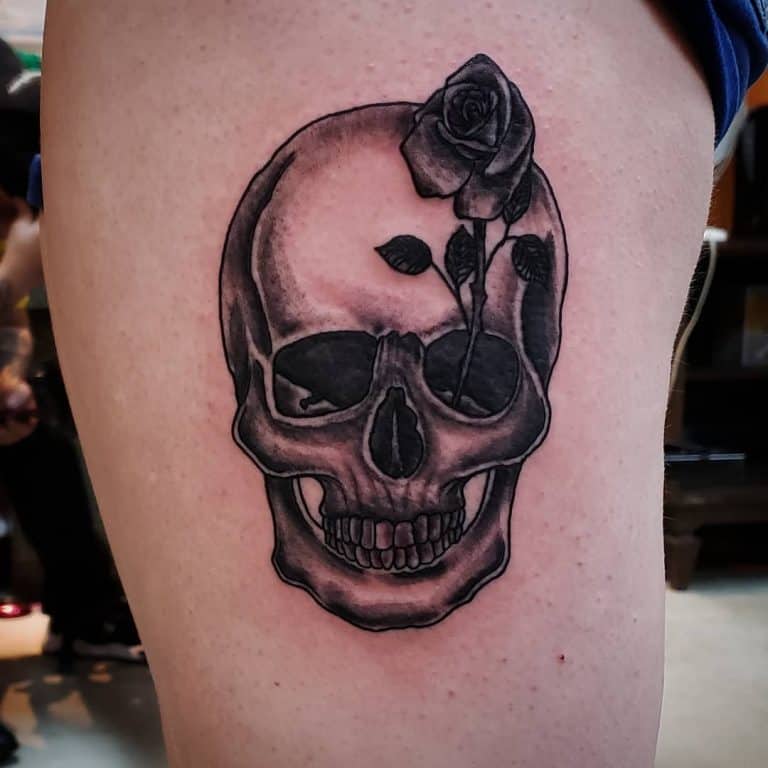 Top 80 Best Skull And Rose Tattoo Ideas 2021 Inspiration Guide 