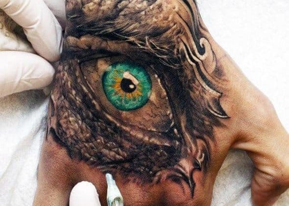 Top 100 3D Tattoo Designs on Hand  Ace Tattooz  Art Studio