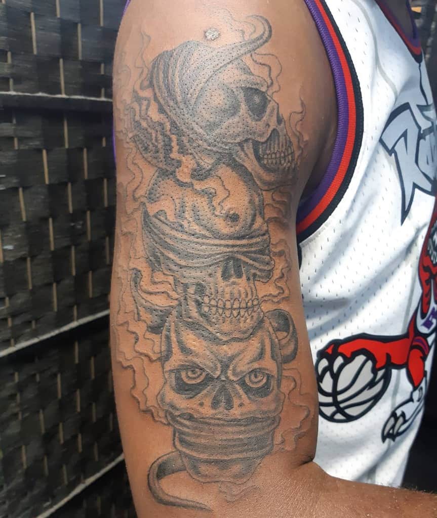 Skull Hear No Evil See No Evil Speak No Evil Tattoos B.a.d. Tattoos