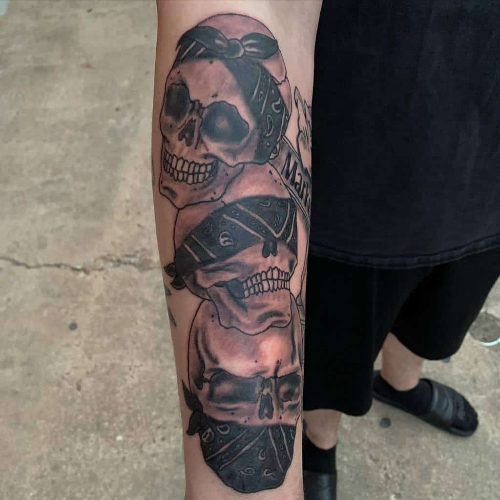 Skull Hear No Evil See No Evil Speak No Evil Tattoos Tattoosbycodysteele 4