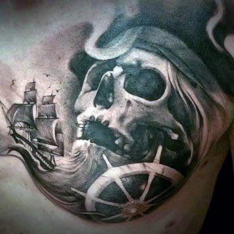 Sailor Skull by Daniel Adamczyk TattooNOW