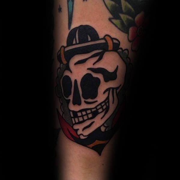 Skull Traditional Anchor Old School Male Tattoo Ideas For Forearm