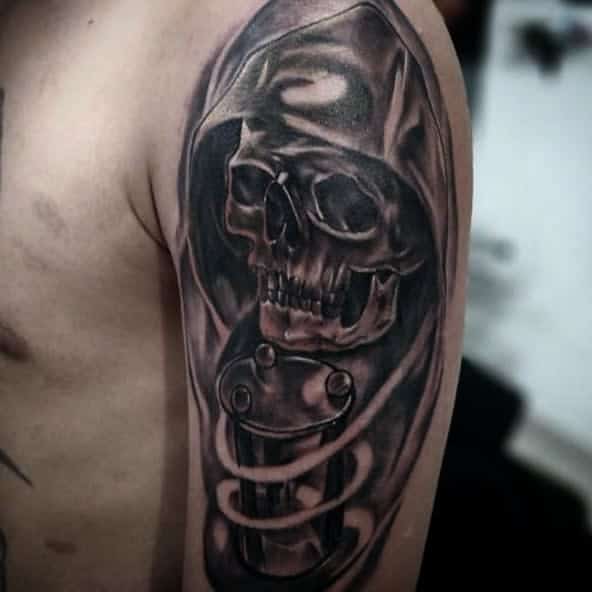 skull upper arm tattoos for men tattoo.parlormx