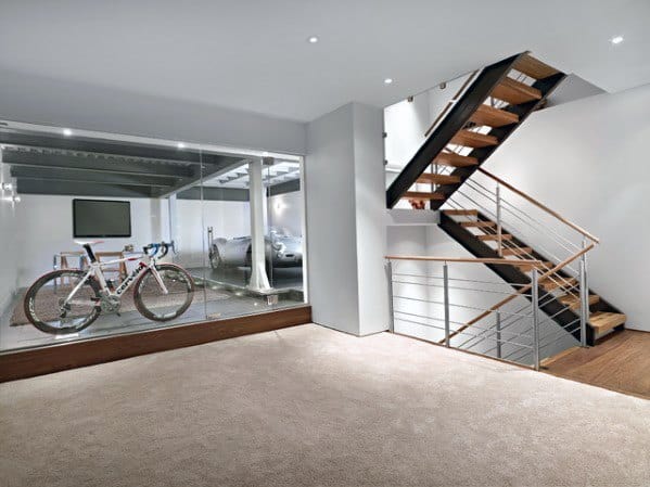 modern floating stairs 