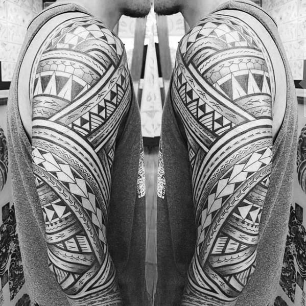 Sleeve Awesome Tribal Tattoos Men