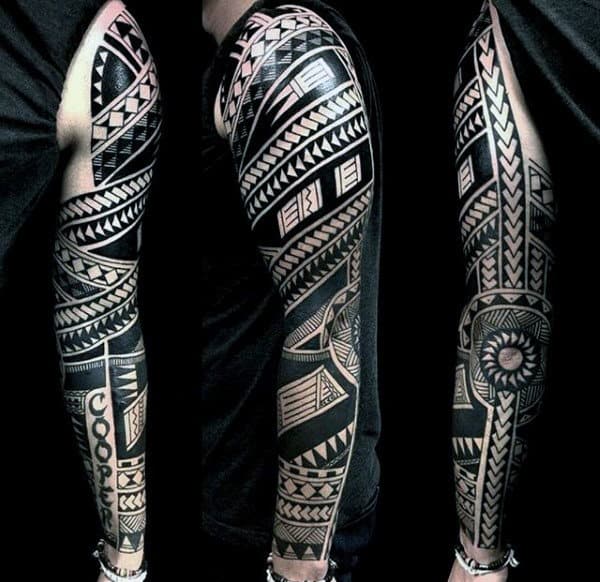 Sleeve Male Tattoo Tribal