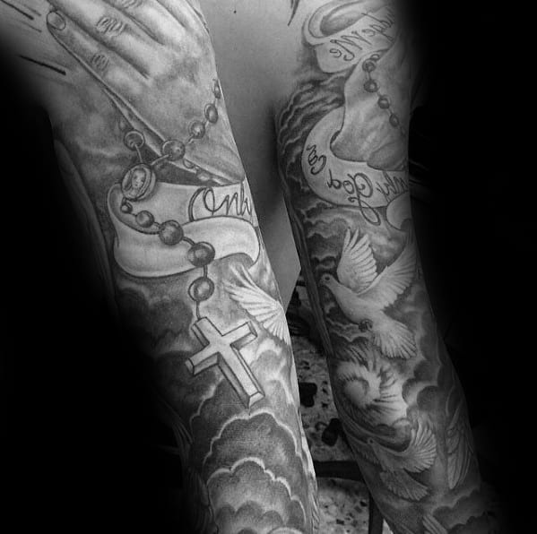 sleeve mens only god can judge me tattoo ideas