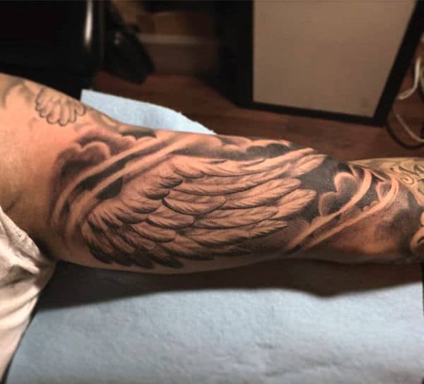 Details 111+ inner arm wing tattoo
