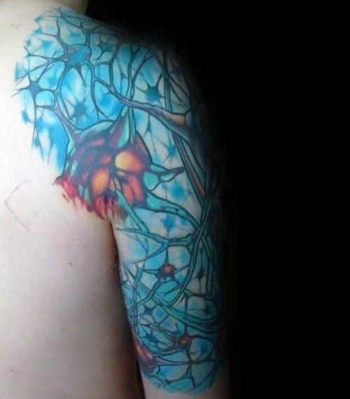 Sleeve Neuron Mens Tattoo Designs