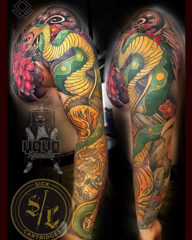 sleeve snake arm tattoo the_wizard_of_aus_