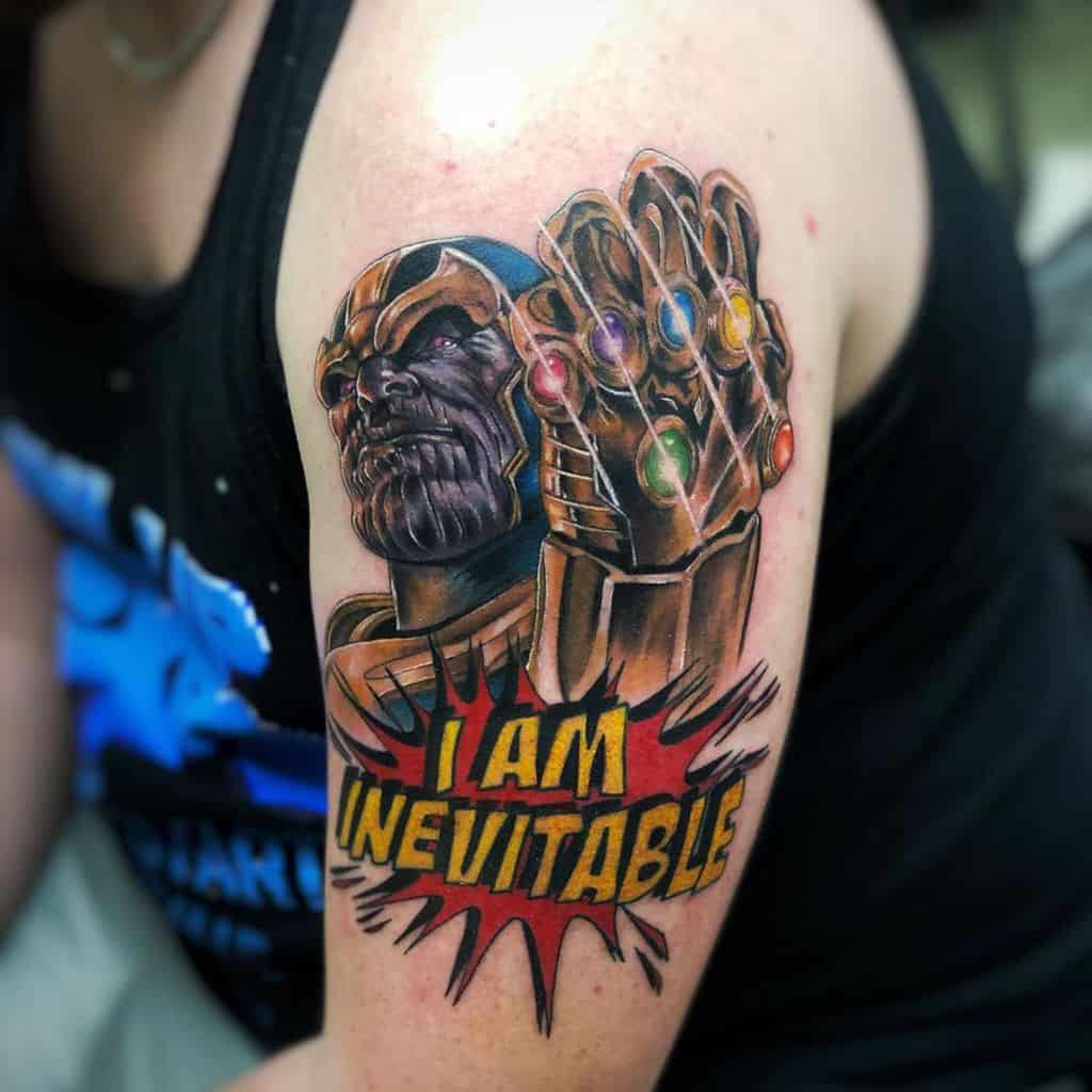 Sleeve Thanos Tattoo Keebs Tattooist