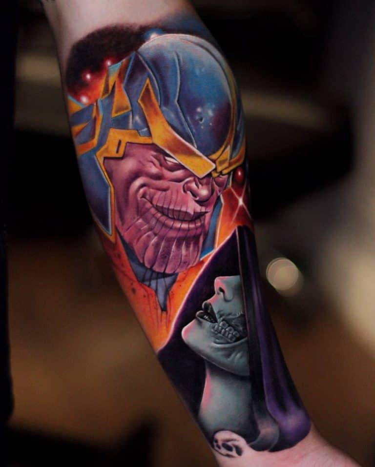 90 Explosive Thanos Tattoo Ideas [2023 Inspiration Guide]