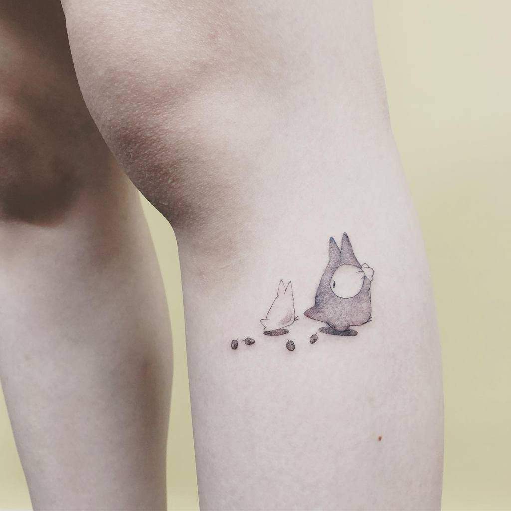Totoro Tattoo on Forearm by Miriam