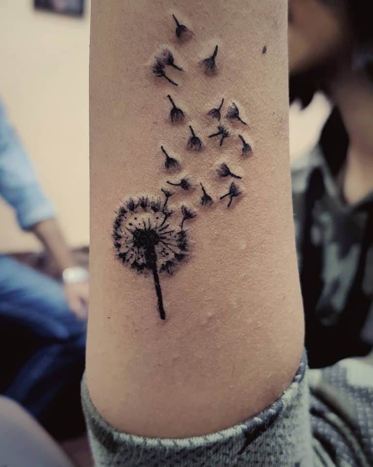 103 Impressive Dandelion Tattoos