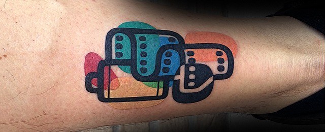 40 Small Colorful Tattoos For Men - Vivid Ink Design Ideas